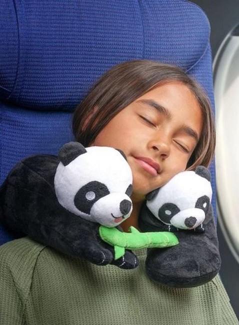 Poduszka podróżna dziecięca Cabeau Evolution Kids Travel Pillow - panda