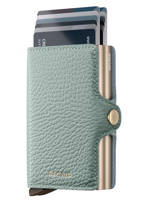 Podwójny portfel RFID Secrid Twinwallet Pebble - sea green