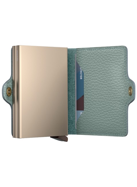 Podwójny portfel RFID Secrid Twinwallet Pebble - sea green