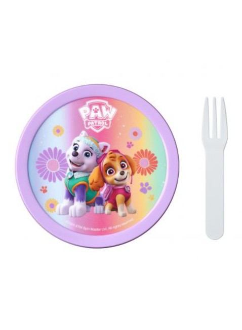 Pojemnik na owoce z widelcem Mepal Campus Fruit Box - Paw Patrol girls