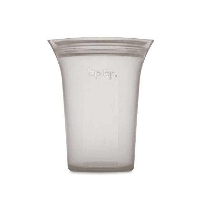Pojemnik silikonowe opakowanie na żywność Cup M Zip Top - grey