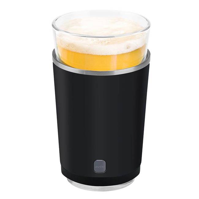 Pojemnik termiczny ze szklanką Asobu Beer Insulated Sleeve - black