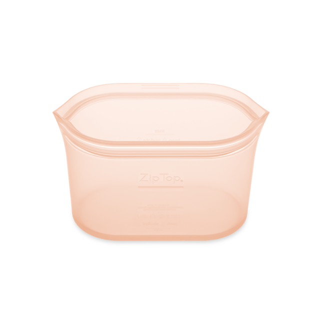 Pojemnik wielorazowy lunchbox Zip Top Medium Dish 0,71 l - peach