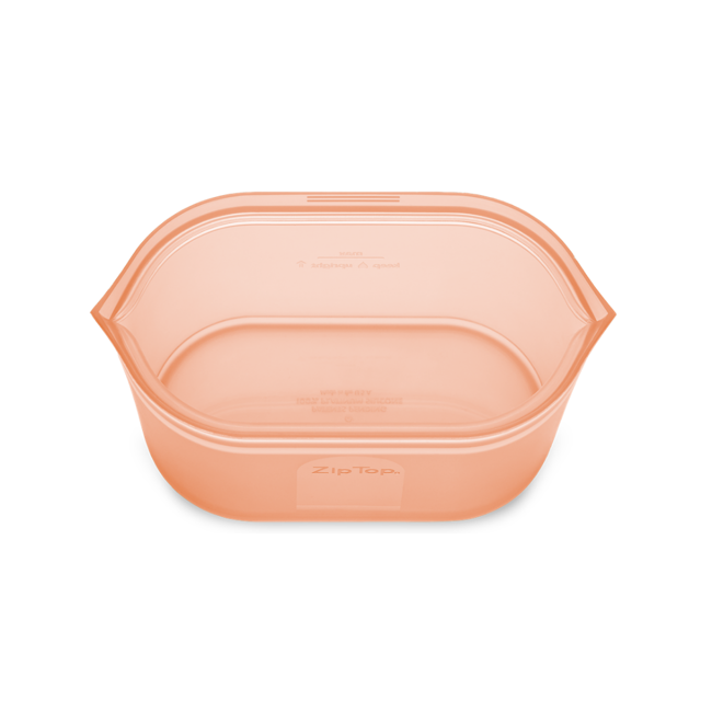 Pojemnik wielorazowy lunchbox Zip Top Medium Dish 0,71 l - peach