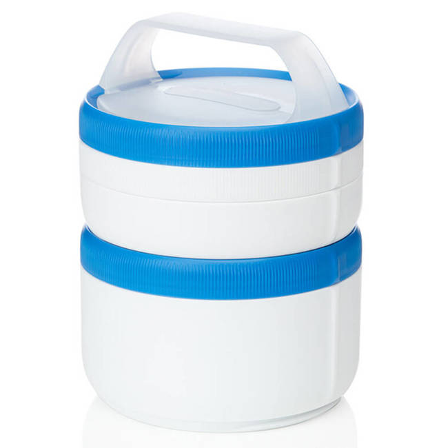 Pojemniki Humangear Stax EatSystem XL - white / blue