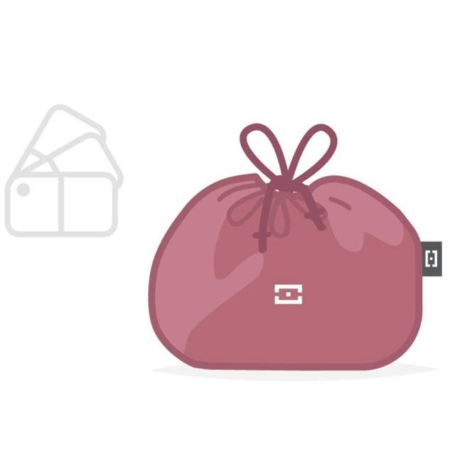 Pokrowiec torba na lunchbox MB Pochette Bento Bag Monbento - blush