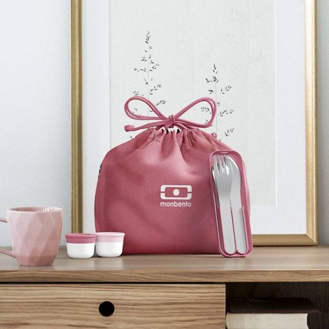 Pokrowiec torba na lunchbox MB Pochette Bento Bag Monbento - blush