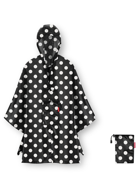 Poncho / peleryna przeciwdeszczowa Reisenthel Mini Maxi - dots white