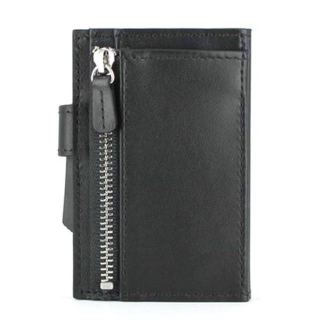 Portfel RFID Cascade Zipper Snap Ogon Designs - full black