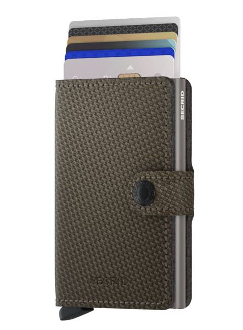 Portfel RFID Secrid Miniwallet Carbon - khaki