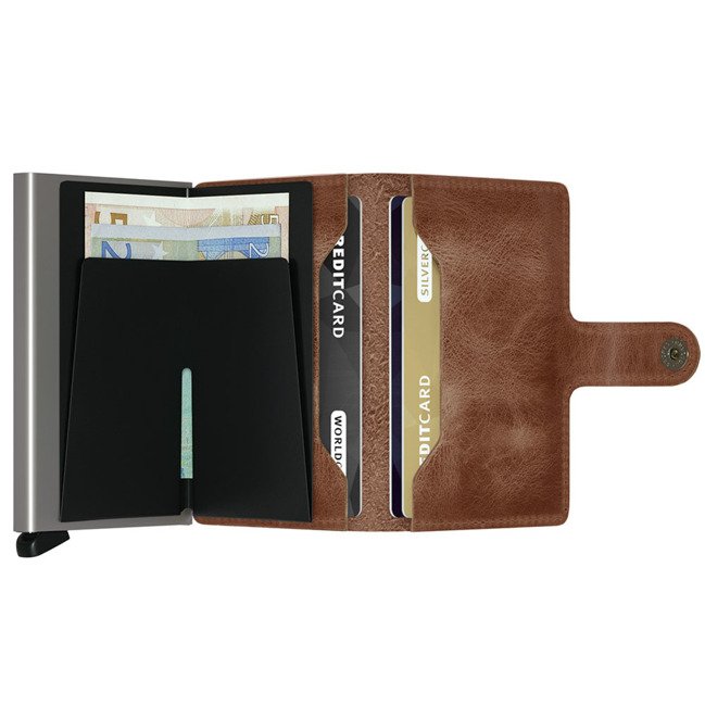 Portfel RFID Secrid Miniwallet Vintage - cognac  /rust