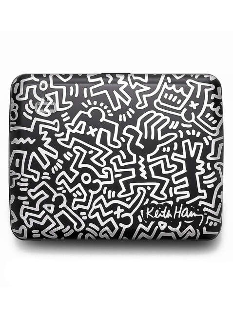 Portfel RFID na karty Ogon Designs Smart Case V2 Large - Keith Haring white