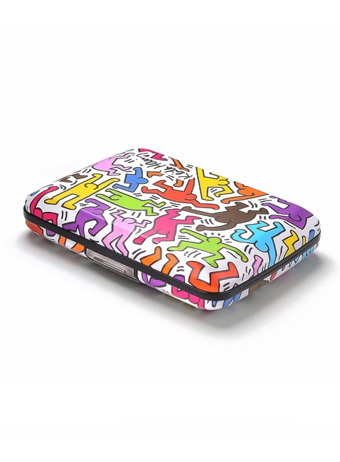 Portfel aluminiowy Ogon Designs Stockholm V2 - Keith Haring color