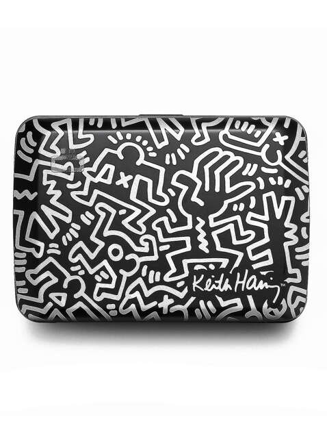 Portfel aluminiowy Ogon Designs Stockholm V2 - Keith Haring white