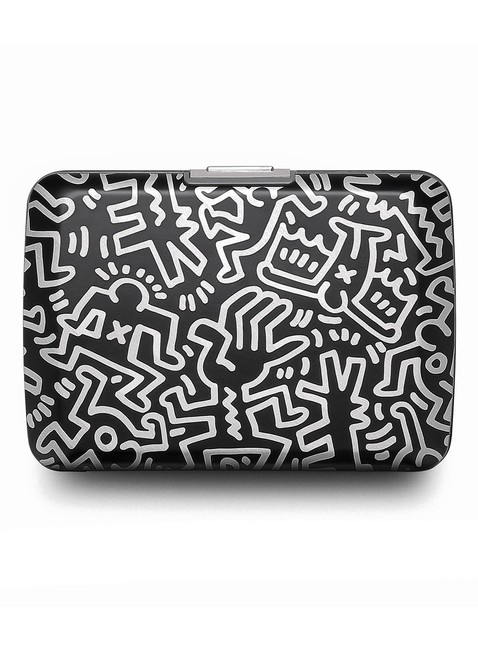 Portfel aluminiowy Ogon Designs Stockholm V2 - Keith Haring white