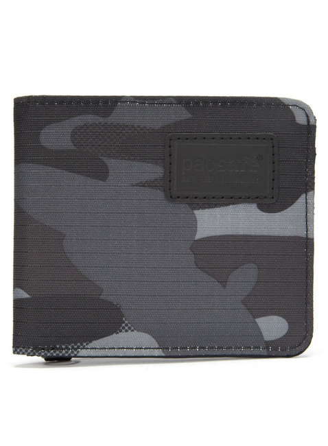 Portfel antykradzieżowy Pacsafe RFIDsafe Bifold - camo