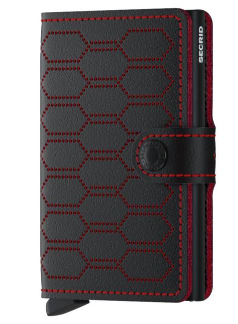 Portfel kieszonkowy RFID Secrid Miniwallet Fuel - black / red