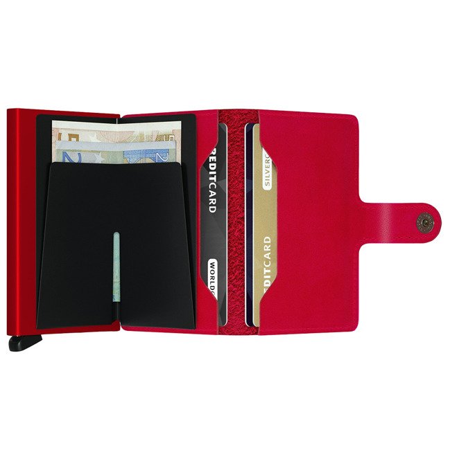 Portfel kieszonkowy RFID Secrid Miniwallet Original - red / red