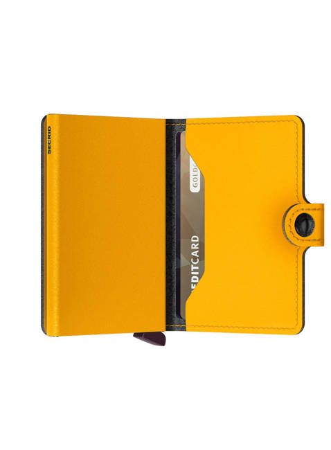 Portfel kieszonkowy RFID Secrid Miniwallet Yard Powder - ochre