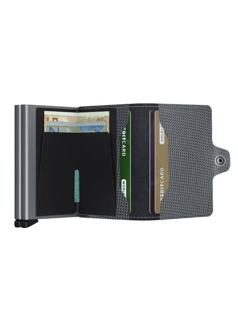 Portfel kieszonkowy RFID Secrid Twinwallet Carbon - cool grey