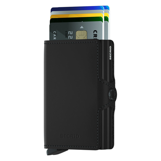Portfel kieszonkowy RFID Secrid Twinwallet Matte - black