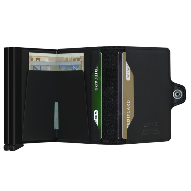 Portfel kieszonkowy RFID Secrid Twinwallet Perforated - black