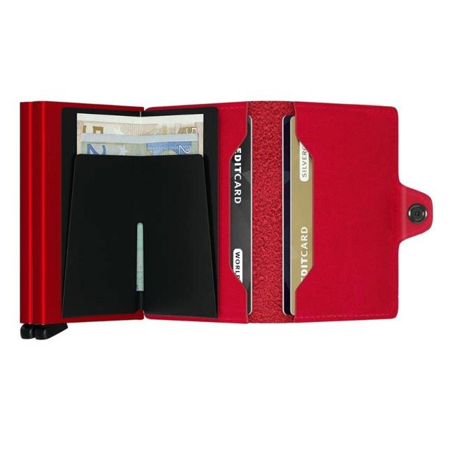 Portfel kieszonkowy RFID Secrid twinwallet Original - red / red