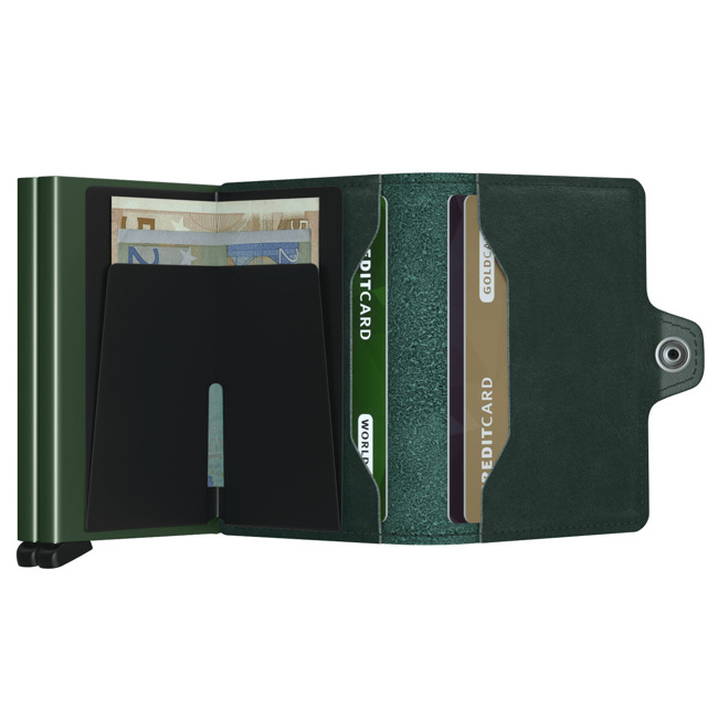 Portfel kieszonkowy RFID Twinwallet Original Secrid - green