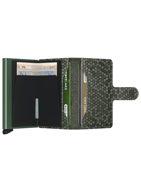 Portfel kieszonkowy Secrid Miniwallet Hexagon - green