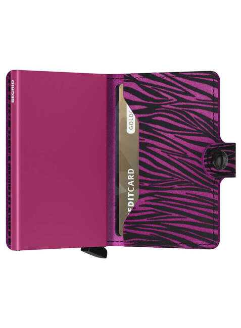 Portfel kieszonkowy Secrid Miniwallet Zebra - fuchsia