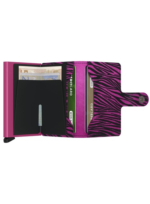 Portfel kieszonkowy Secrid Miniwallet Zebra - fuchsia