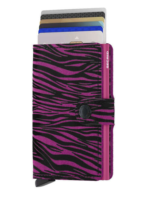 Portfel kieszonkowy Secrid Miniwallet Zebra - fuchsia