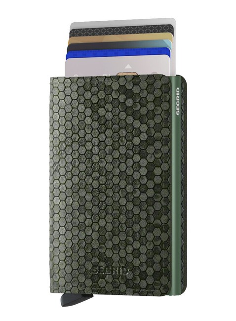 Portfel kieszonkowy Secrid Slimwallet Hexagon - green