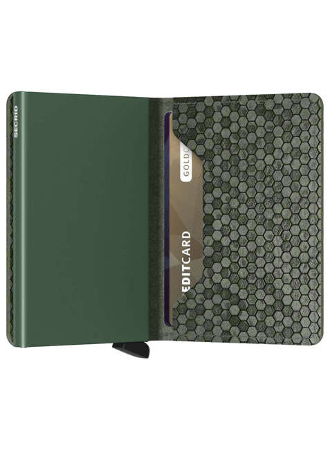 Portfel kieszonkowy Secrid Slimwallet Hexagon - green