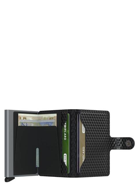 Portfel na karty RFID Secrid Miniwallet Cubic - black / titanium