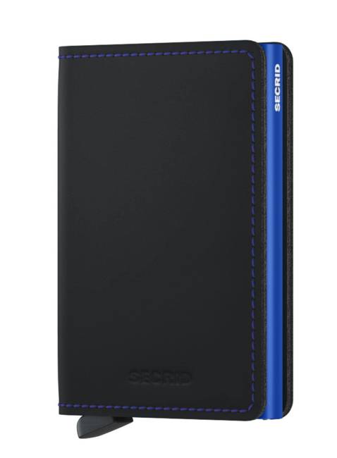 Portfel ochrona RFID Secrid Slimwallet Matte - black / blue