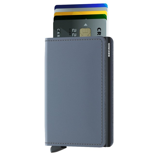 Portfel ochrona RFID Secrid Slimwallet Matte - grey / black