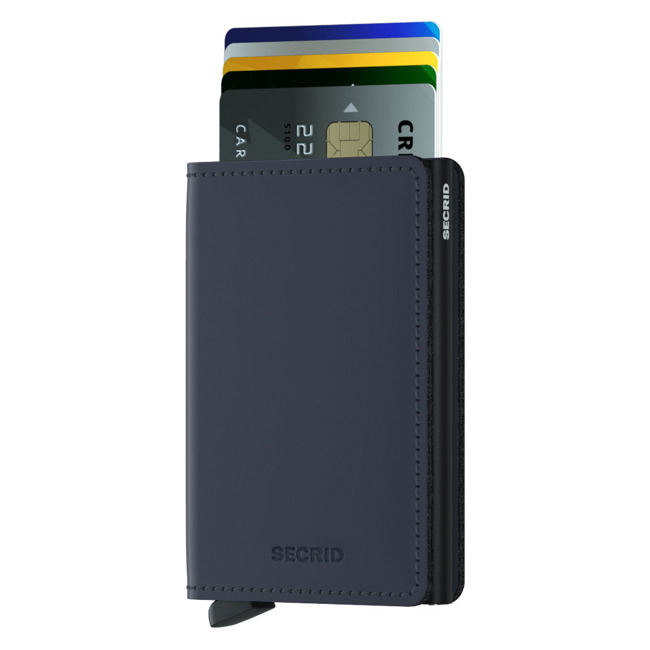 Portfel ochrona RFID Secrid Slimwallet Matte - nightblue