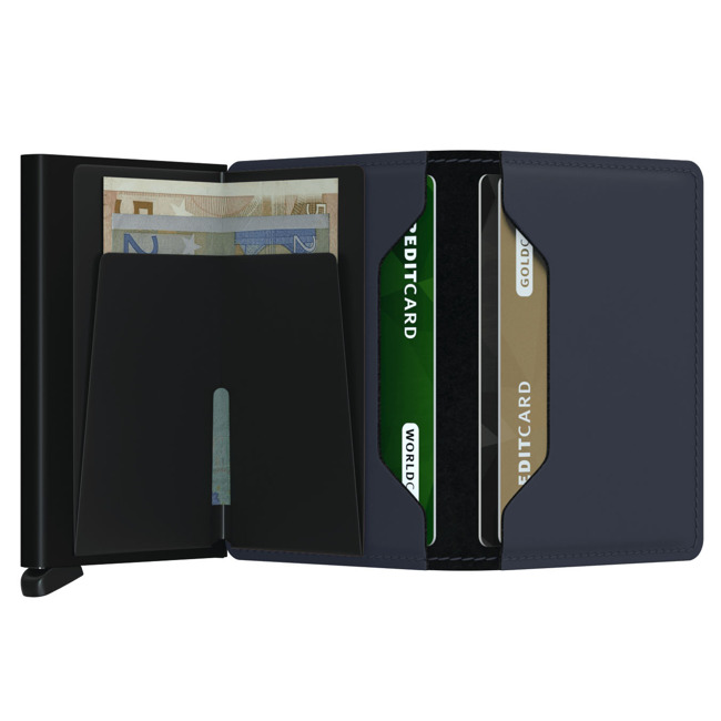 Portfel ochrona RFID Secrid Slimwallet Matte - nightblue