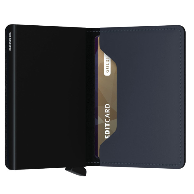 Portfel ochrona RFID Secrid Slimwallet Matte - nightblue