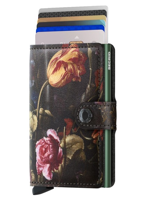 Portfel ochronny Miniwallet Secrid Art - flowers