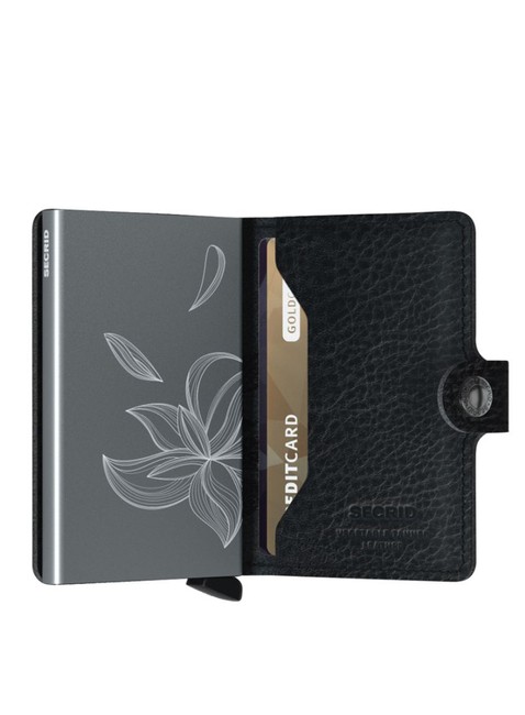 Portfel ochronny Miniwallet Secrid Stitch Linea - magnolia black