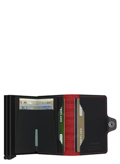 Portfel podwójny RFID Secrid Twinwallet Fuel - black / red