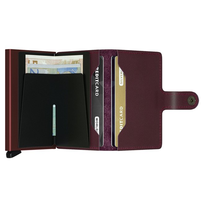 Portfel z ochroną RFID Secrid Miniwallet Original - bordeaux
