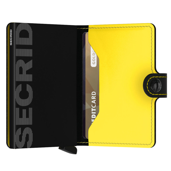 Portfelik RFID Miniwallet Secrid Matte - black / yellow