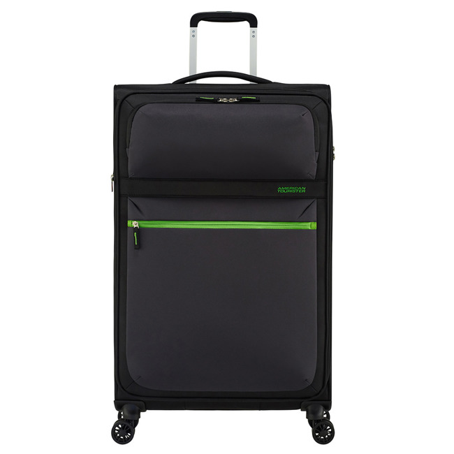 Poszerzana walizka duża American Tourister Matchup - neon black