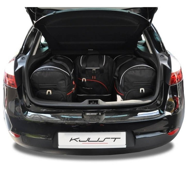 RENAULT MEGANE HATCHBACK 2008-2015 TORBY DO BAGAŻNIKA 4 SZT