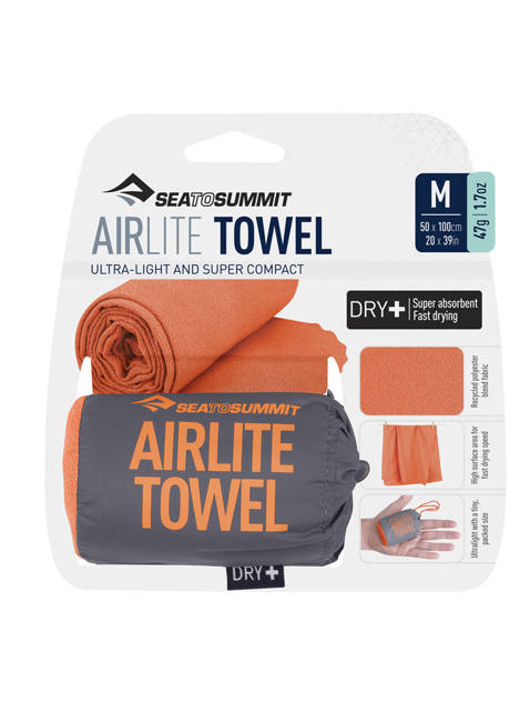 Ręcznik Sea to Summit Airlite Towel M - outback orange