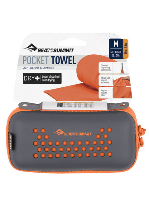 Ręcznik Sea to Summit Pocket Towel M - outback orange