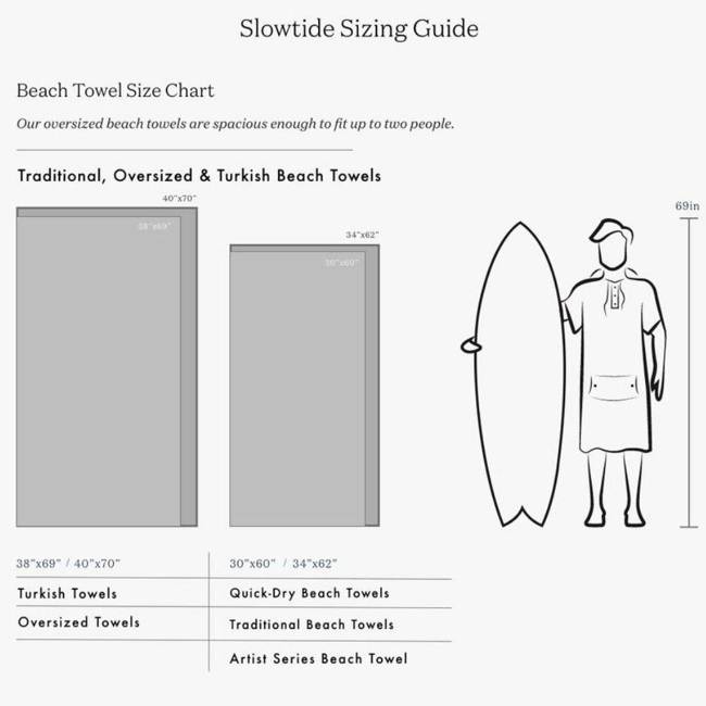 Ręcznik do pływania Chatter Slowtide - turquoise